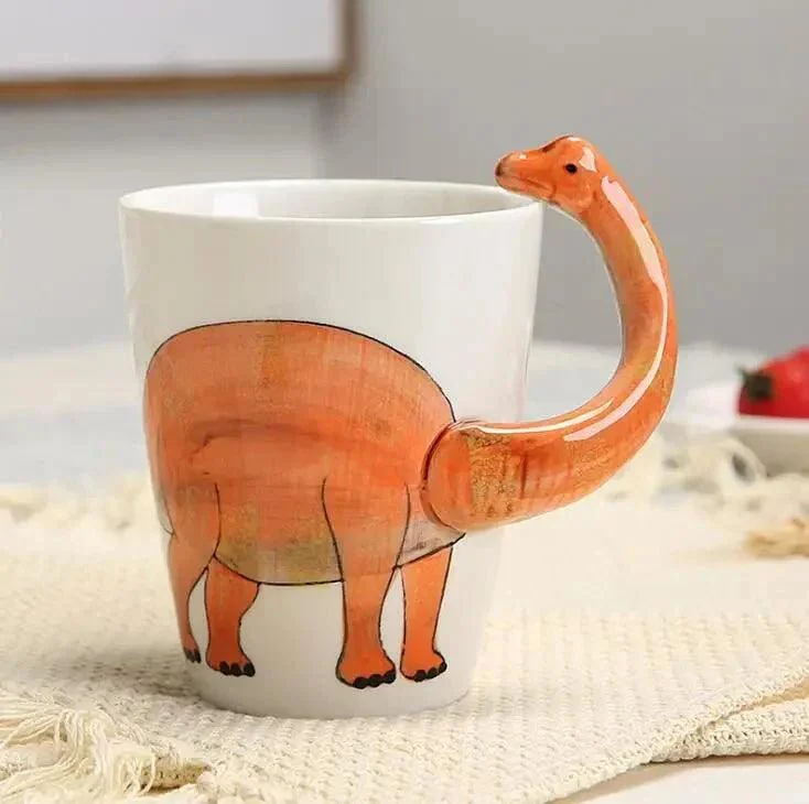 Hand Painted Ceramic Dinosaur Mug -  - #tag1#