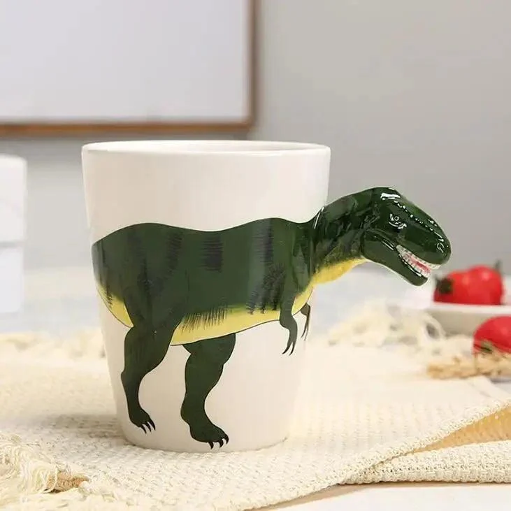 Hand Painted Ceramic Dinosaur Mug -  - #tag1#