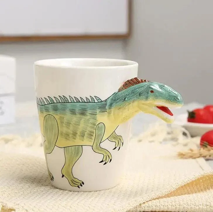 Hand Painted Ceramic Dinosaur Mug -  - #tag1#