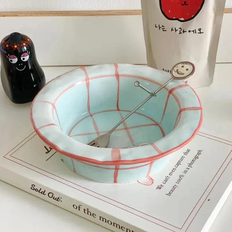 Hand Painted 'Straw Hat' French Ceramic Bowl -  - #tag1#