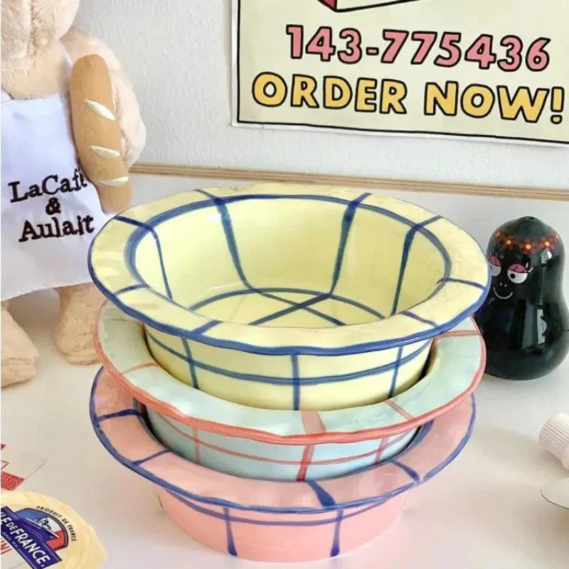 Hand Painted 'Straw Hat' French Ceramic Bowl -  - #tag1#