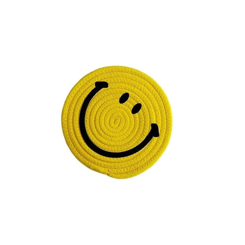 Hand Tufted Plush Retro Style Flower Coaster -  - #tag1#