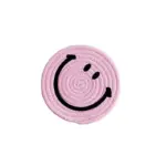 Hand Tufted Plush Retro Style Flower Coaster tag1