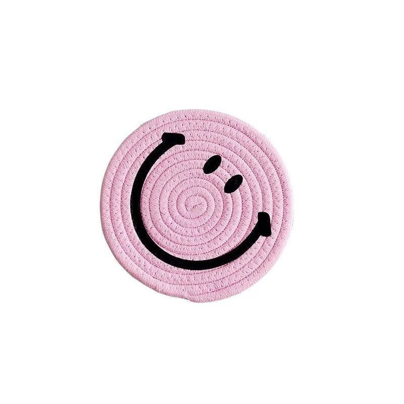 Hand Tufted Plush Retro Style Flower Coaster -  - #tag1#