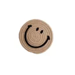 Hand Tufted Plush Retro Style Flower Coaster tag1