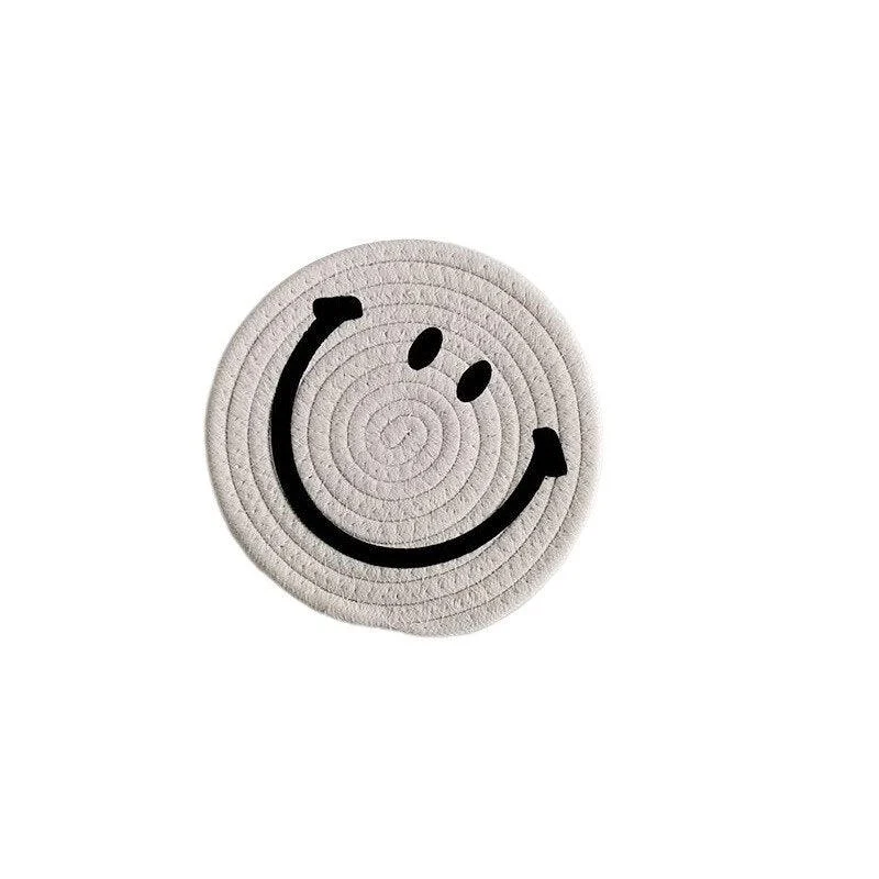 Hand Tufted Plush Retro Style Flower Coaster -  - #tag1#