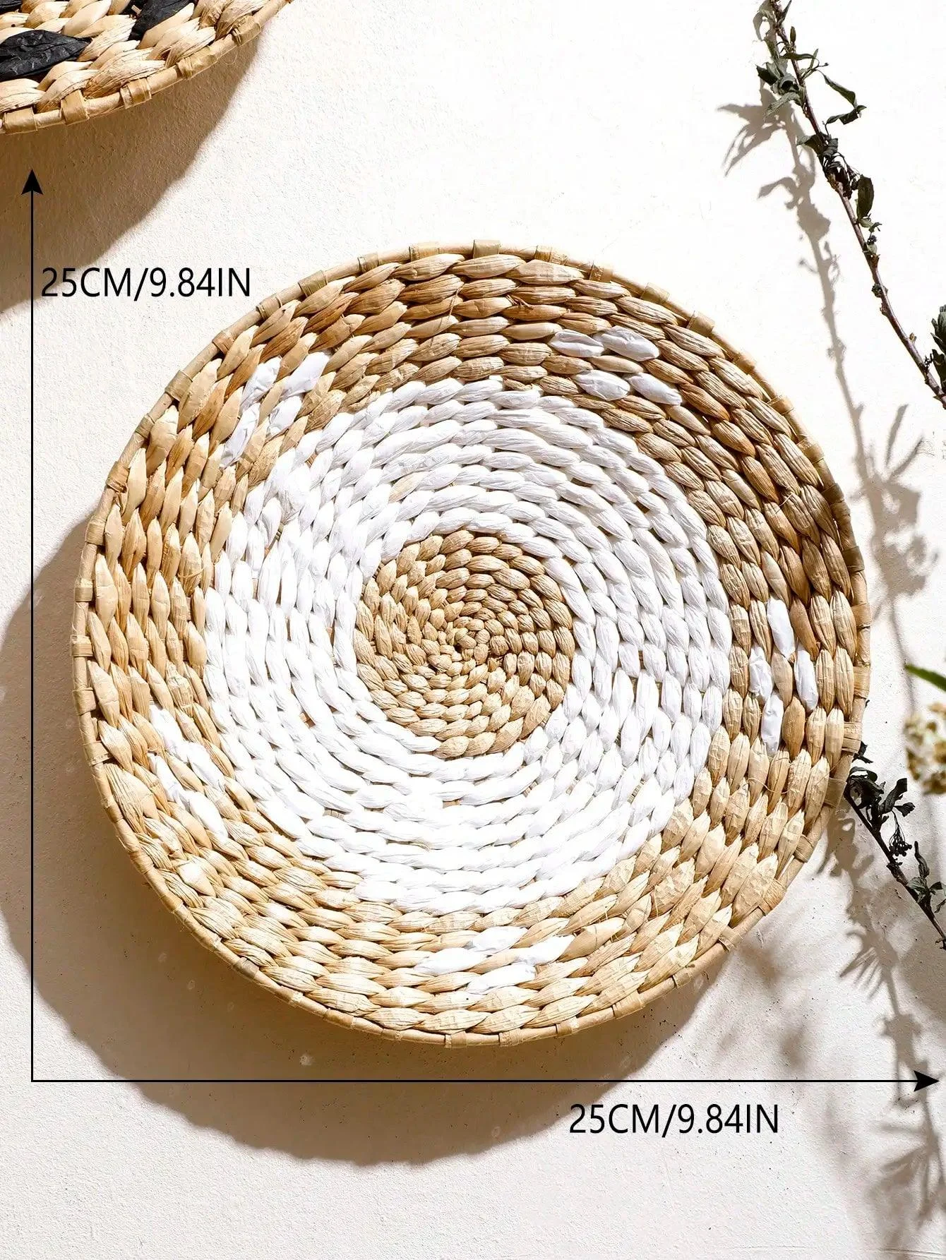 Hand Woven Basket Wall Decor -  - #tag1#