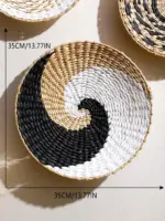 Hand Woven Basket Wall Decor tag1