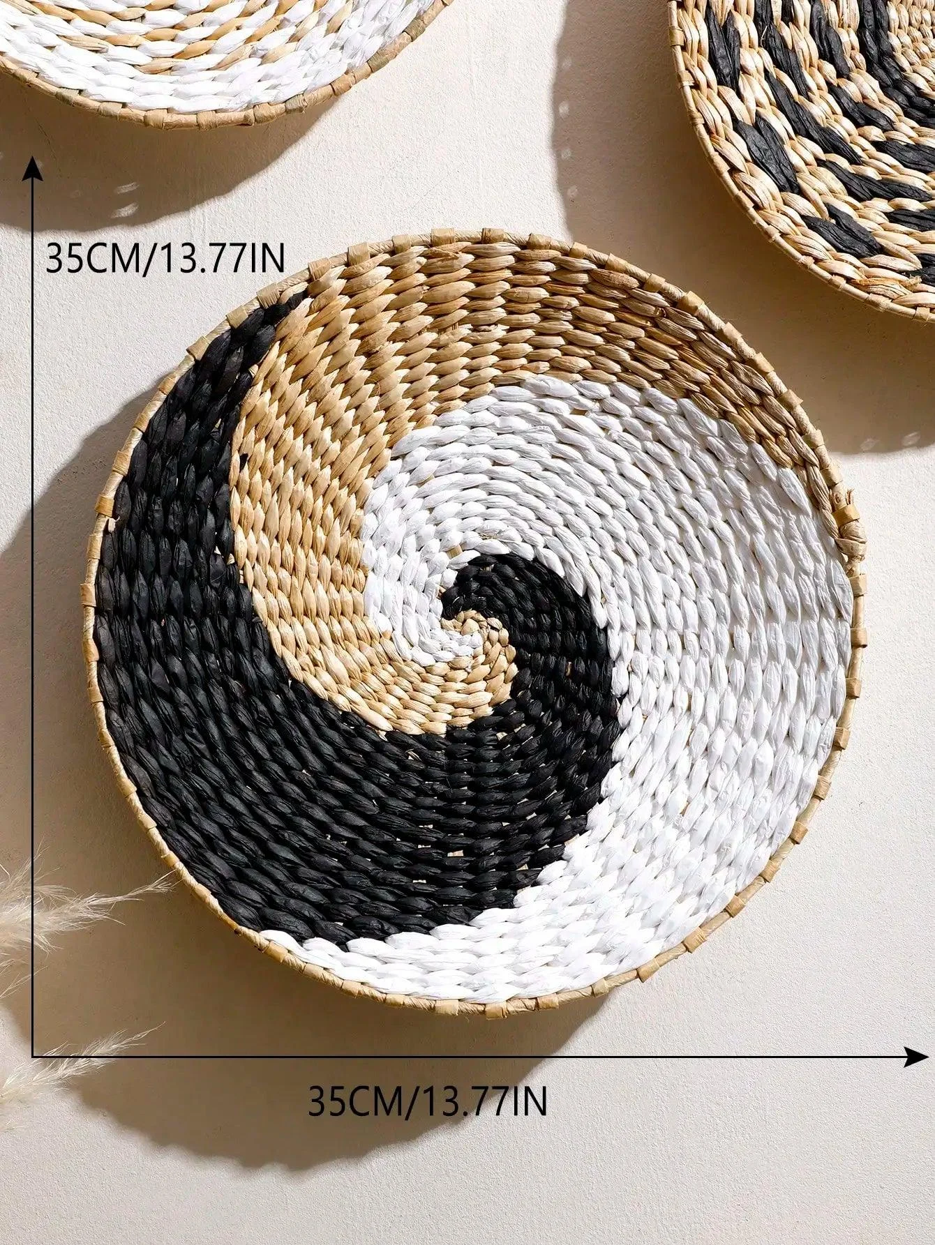 Hand Woven Basket Wall Decor -  - #tag1#