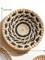 Hand Woven Basket Wall Decor tag1