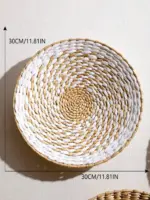Hand Woven Basket Wall Decor tag1