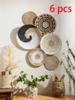 Hand Woven Basket Wall Decor tag1