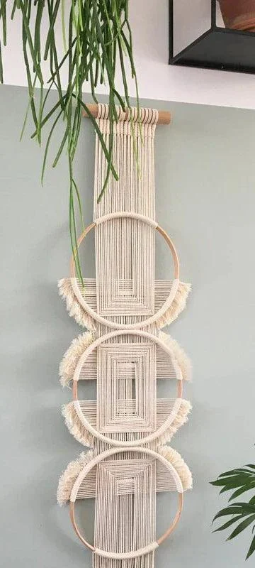 Hand Woven Wooden Wall Hanging -  - #tag1#