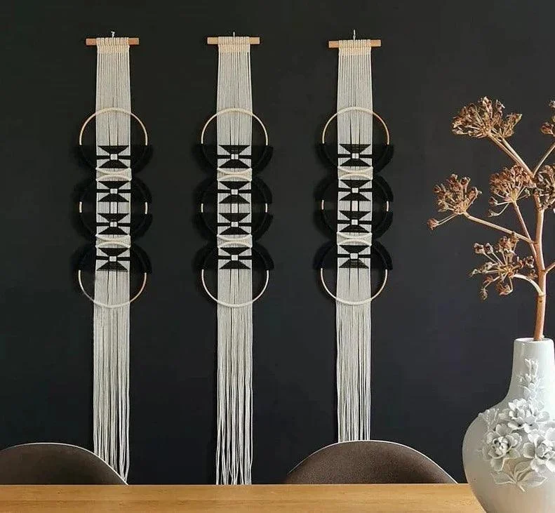 Hand Woven Wooden Wall Hanging -  - #tag1#