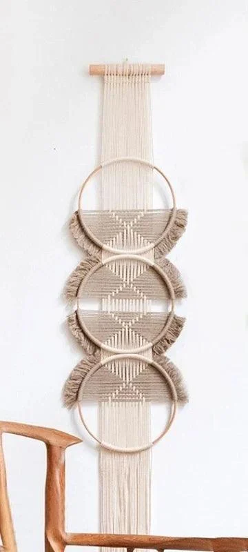 Hand Woven Wooden Wall Hanging -  - #tag1#