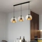 HandblownStainedGlassOrbPendantLightLampshade_2 HandblownStainedGlassOrbPendantLightLampshade