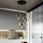 HandblownStainedGlassOrbPendantLightLampshade_3 HandblownStainedGlassOrbPendantLightLampshade