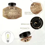Handcrafted Bamboo Chandelier A Timeless Piece for your Living Space tag1