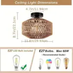 Handcrafted Bamboo Chandelier A Timeless Piece for your Living Space tag1