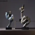 Handcrafted Face Sculptures