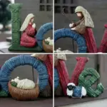 Handcrafts Family Nativity Statue tag1