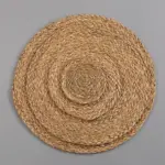 Handmade Weave Non slip Placemat coaster Corn hull for table dinne Round Insulation pads Table Mats 4105aaa7 5be5 4743 b2d6 aca768da9434