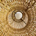 HandmadeWickerBasketRattanPendantLight