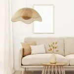 Handmade Bamboo Hanging Lamp tag1