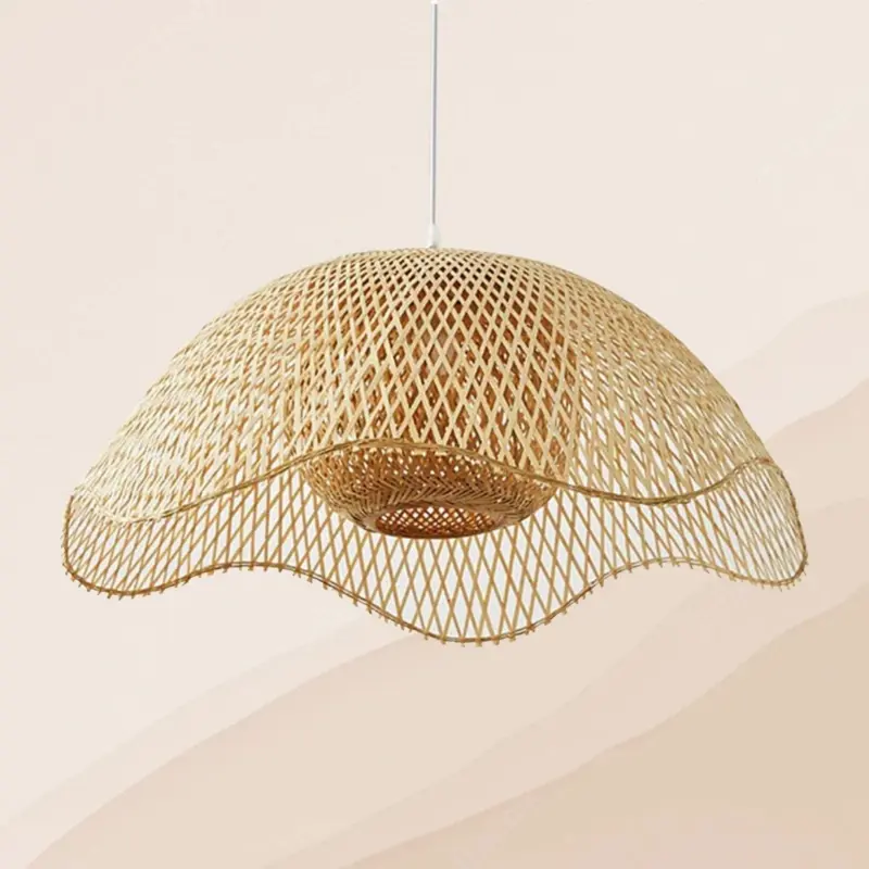 Handmade Bamboo Hanging Lamp tag1