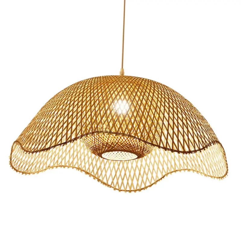 Handmade Bamboo Hanging Lamp tag1