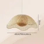 Handmade Bamboo Hanging Lamp tag1