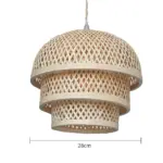 Handmade Bamboo Island Pendant Lamp tag1
