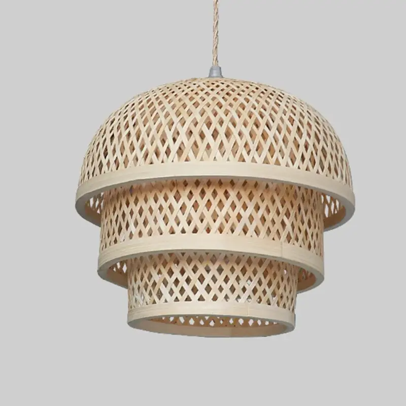 Handmade Bamboo Island Pendant Lamp tag1