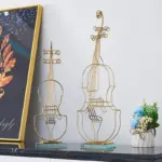 Handmade Brass Crystal Violin
