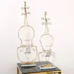 Handmade Brass Crystal Violin