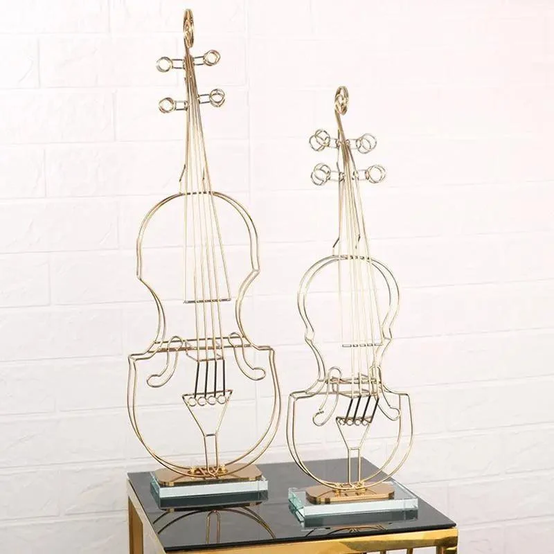 Handmade Brass & Crystal Violin -