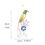 Handmade Crystal Bird Figurine