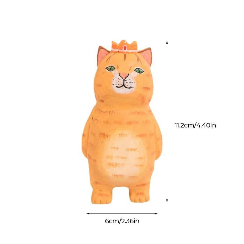 Handmade Cute Cat Wood Carving Ornaments -  - #tag1#