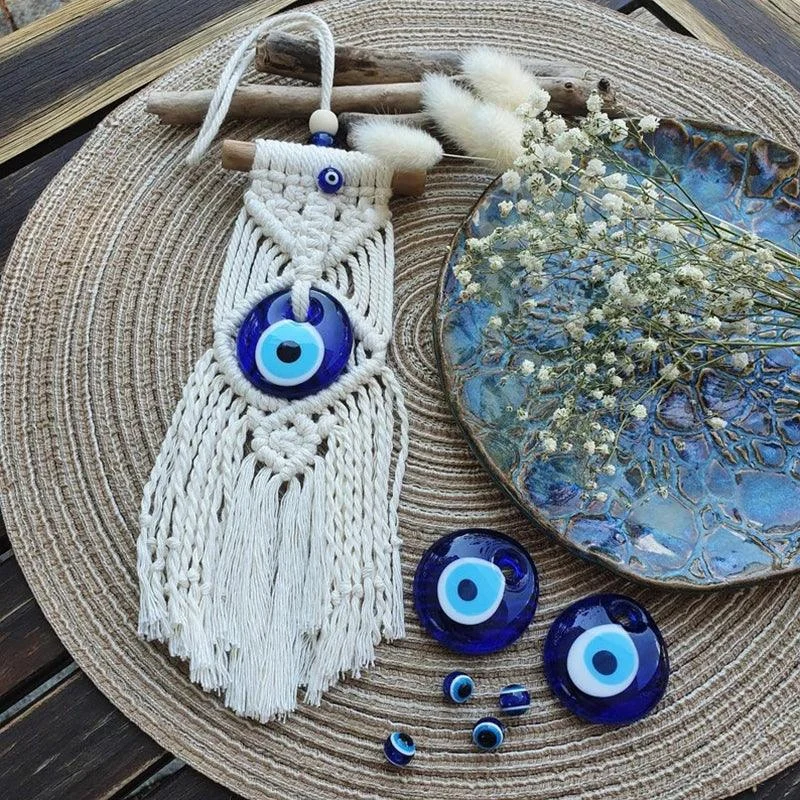 Handmade Evil Eye Wall Hanging - - #tag1#