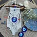 Handmade Evil Eye Wall Hanging tag1