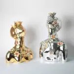 Handmade Flower Girl Sculpture