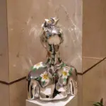 Handmade Flower Girl Sculpture