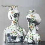 Handmade Flower Girl Sculpture