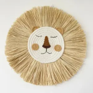 Handmade Lion wall decoration - Baby room - Ornament