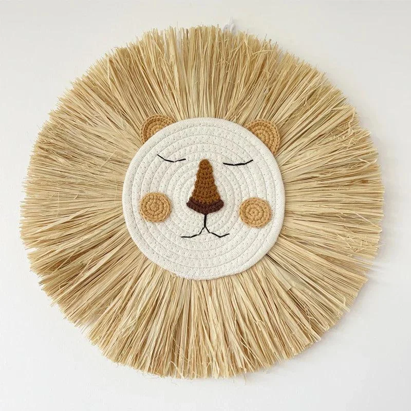 Handmade Lion wall decoration - Baby room - Ornament -  - #tag1#