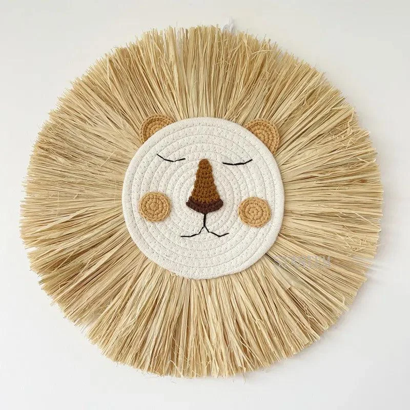 Handmade Lion wall decoration - Baby room - Ornament -  - #tag1#