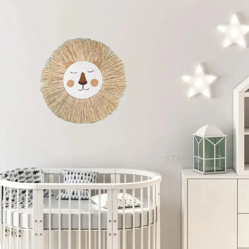 Handmade Lion wall decoration - Baby room - Ornament -  - #tag1#