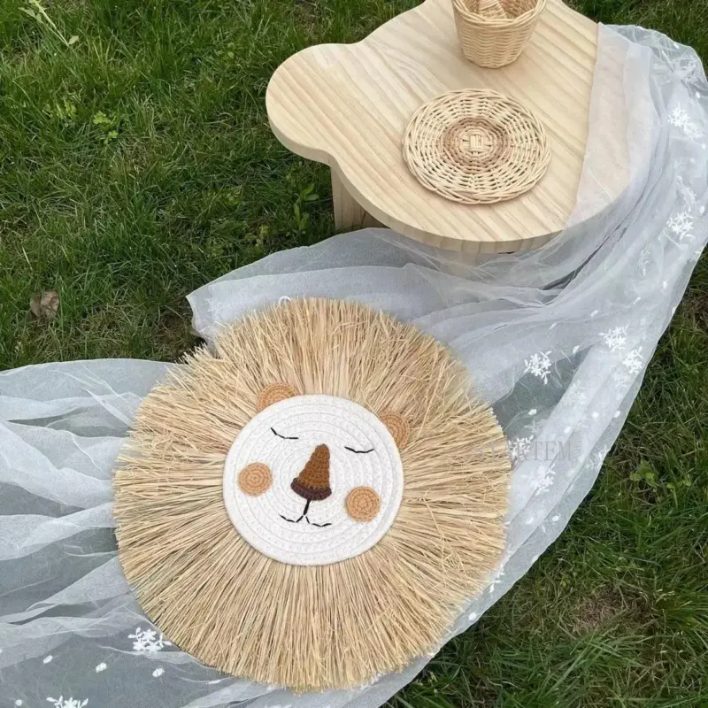 Handmade Lion wall decoration Baby room Ornament tag1