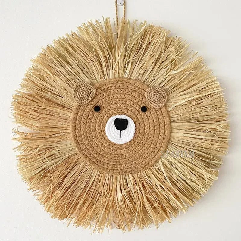 Handmade Lion wall decoration - Baby room - Ornament -  - #tag1#