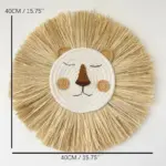 Handmade Lion wall decoration Baby room Ornament tag1
